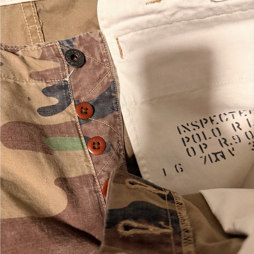 Polo Ralph Lauren Camouflage Men Cargo with PATCHWORK - Picture 3 of 7